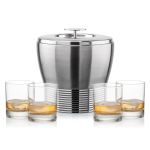 Genoa Ice Bucket & Chelsea On-the-Rocks Set - Set of 5 (Blank) Genoa Ice Bucket & Chelsea On-the-Rocks Set - Set of 5 (Blank)
