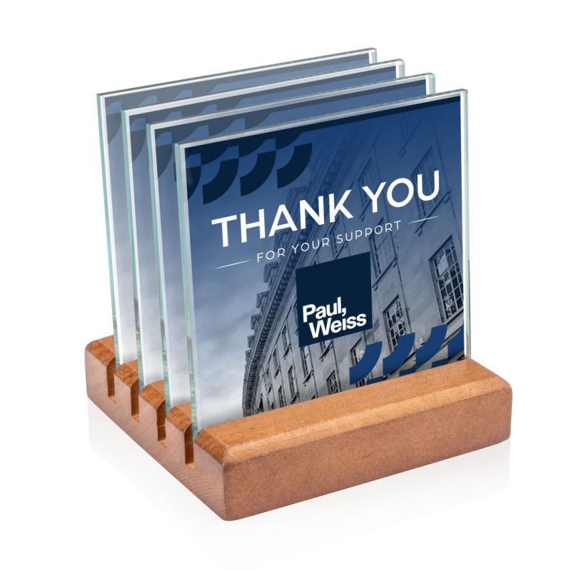 Rockford VividPrint Coasters - Set of 4 on Brolin Walnut 1 Rockford VividPrint Coasters - Set of 4 on Brolin Walnut 1