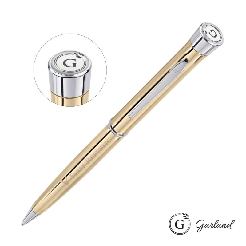 Garland® Signature Twist Ballpoint Pen - Gold Barrel 1 Garland® Signature Twist Ballpoint Pen - Gold Barrel 1
