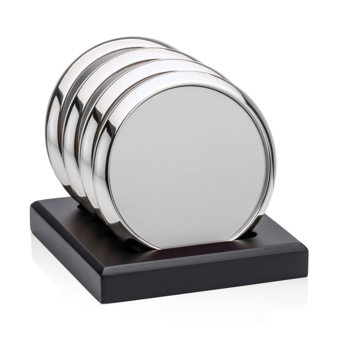 Danville on Satin Black Base - Set of 4 1