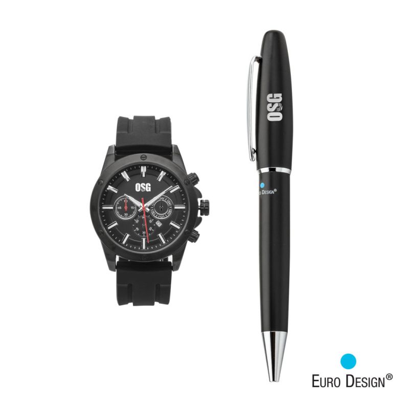 Euro Design® Bernau Watch/Pen Set 1 Euro Design® Bernau Watch/Pen Set 1