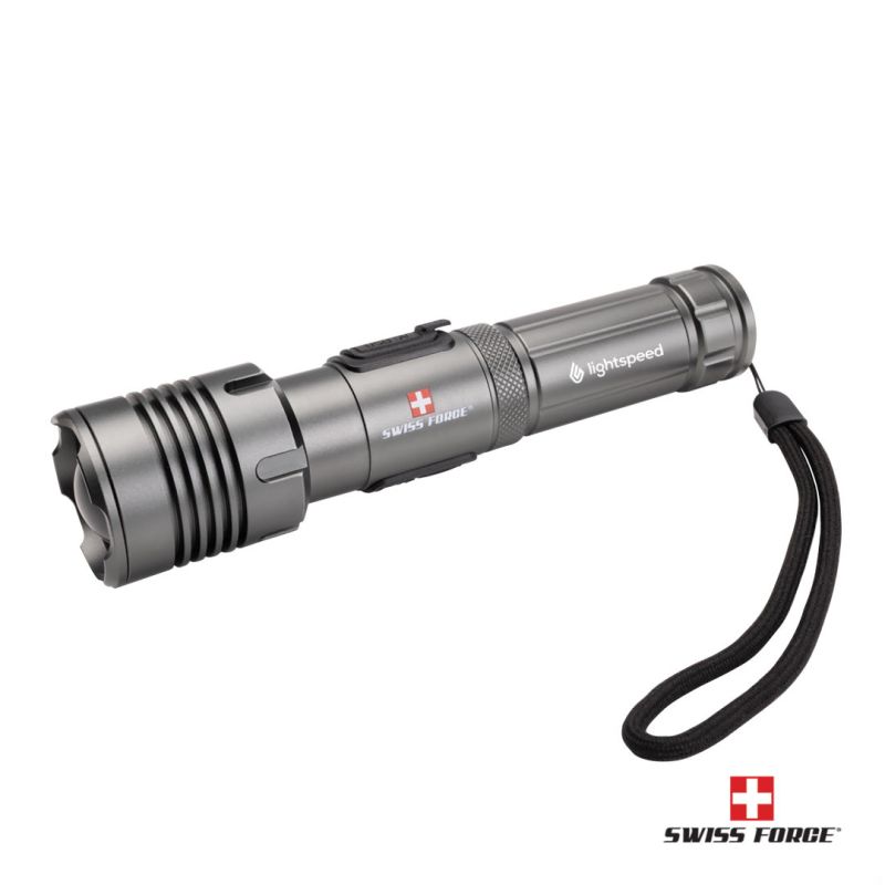 Swiss Force® Rimac Aluminum Rechargeable Flashlight 1 Swiss Force® Rimac Aluminum Rechargeable Flashlight 1