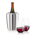 Pescara Wine Cooler & Oldham Stemless Wine Set - Set of 3 (Blank) Pescara Wine Cooler & Oldham Stemless Wine Set - Set of 3 (Blank)