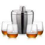 Pescara Ice Bucket & Gibson On-the-Rocks Set - Set of 5 (Blank) Pescara Ice Bucket & Gibson On-the-Rocks Set - Set of 5 (Blank)