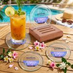 Midland VividPrint? Coasters - Set of 4 on Walnut Base - Group (Glamour) Midland VividPrint? Coasters - Set of 4 on Walnut Base - Group (Glamour)