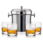 Milano Ice Bucket & Dresden On-the-Rocks Set - Set of 5 (Blank) Milano Ice Bucket & Dresden On-the-Rocks Set - Set of 5 (Blank)