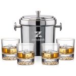 Milano Ice Bucket & Heathfield On-the-Rocks Set - Set of 5 Milano Ice Bucket & Heathfield On-the-Rocks Set - Set of 5