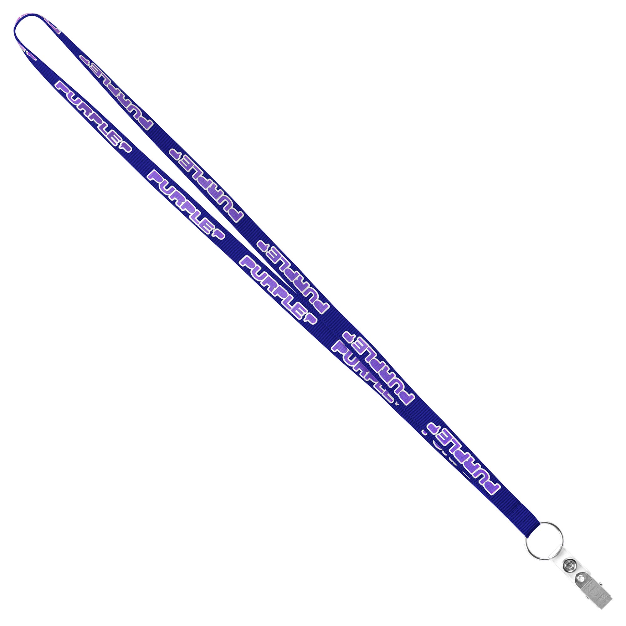 1/2" Recycled Econo Lanyard (Factory Direct) 10-12 Weeks Ocean 1