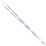 1/2" Recycled Econo Lanyard (Factory Direct) 10-12 Weeks Ocean - White 1/2" Recycled Econo Lanyard (Factory Direct) 10-12 Weeks Ocean - White