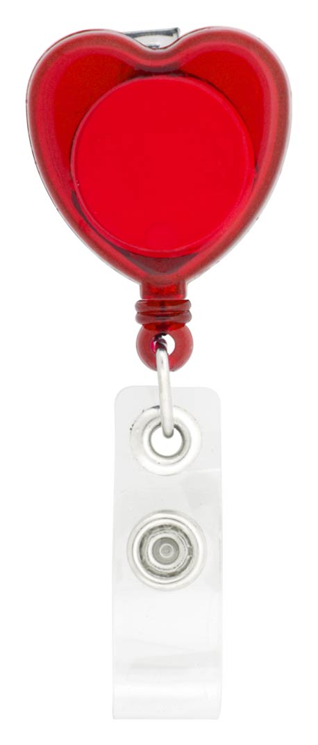 Heart-Shaped Retractable Badge Holder 1