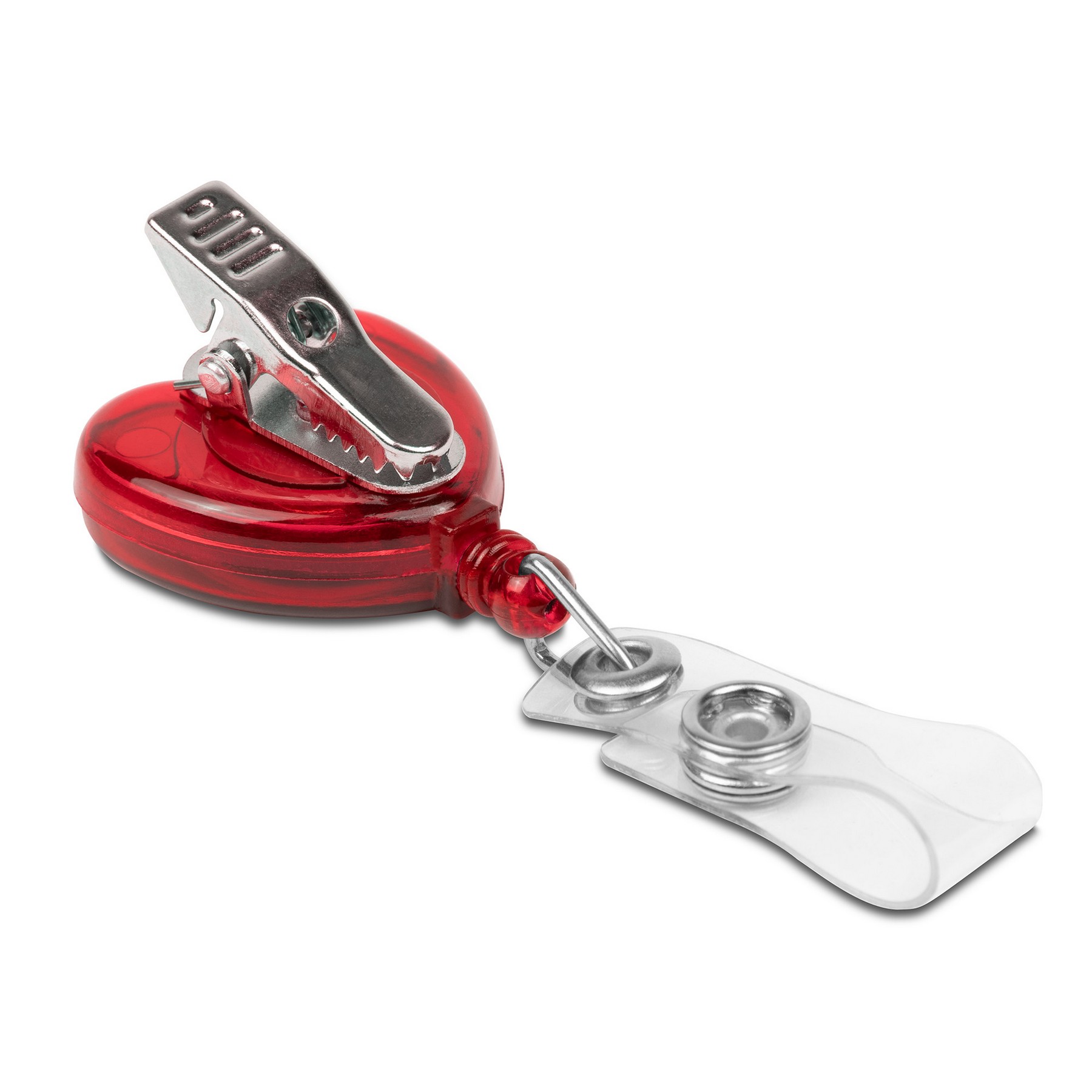 Heart-Shaped Retractable Badge Holder 1