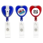 Heart-Shaped Retractable Badge Holder 1 Heart-Shaped Retractable Badge Holder 1