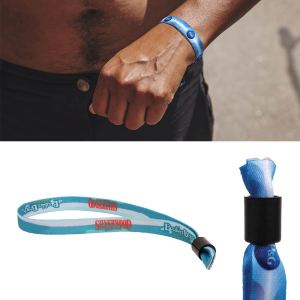 3/8" Wide One Time Use Wrist Band (Factory Direct - 10-12 Weeks Ocean) 1 3/8" Wide One Time Use Wrist Band (Factory Direct - 10-12 Weeks Ocean) 1