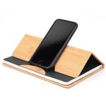 Maui Faux Bamboo Journal w/Phone Holder - Bamboo Brown Blank Phone Holder View Maui Faux Bamboo Journal w/Phone Holder - Bamboo Brown Blank Phone Holder View