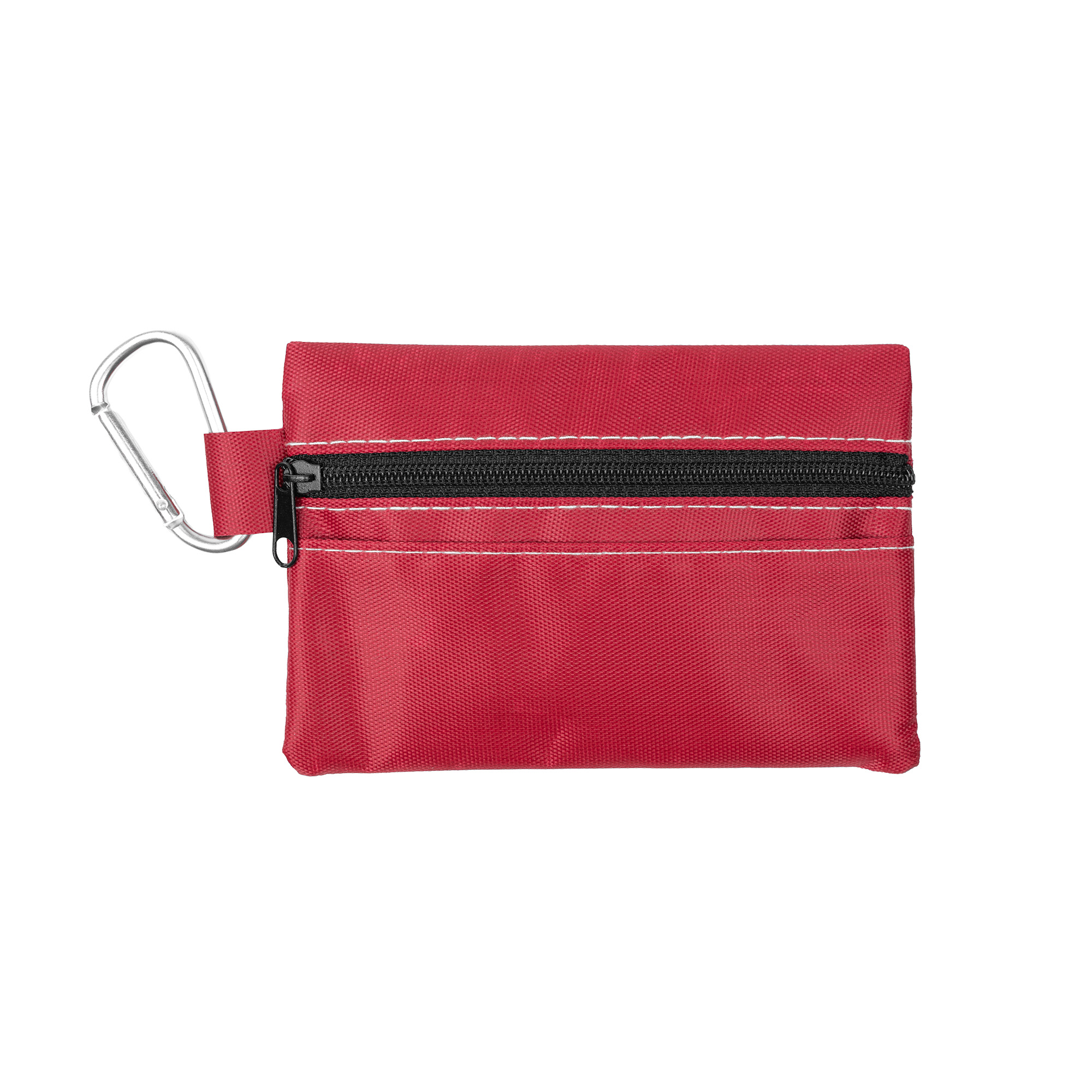 14pc First Aid Kit in Soft Zipper Pouch with Carabiner 1