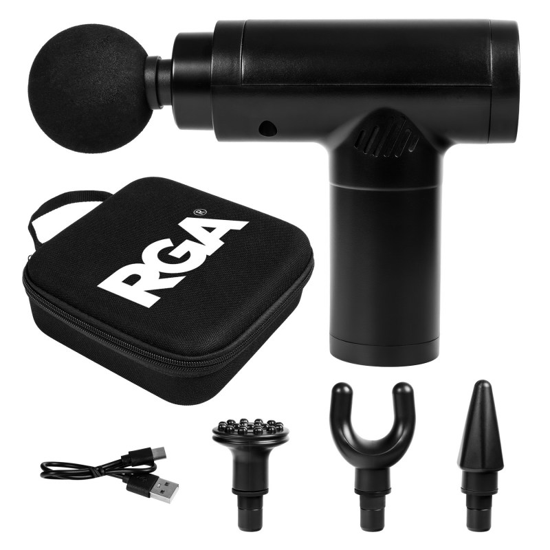 FlexRelief 4-in-1 Massage Gun with Travel Case 1 FlexRelief 4-in-1 Massage Gun with Travel Case 1