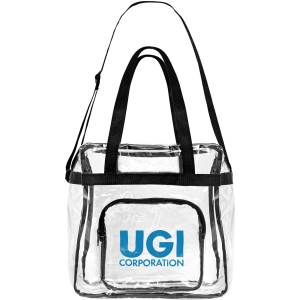 The Everything Clear Vinyl Tote Bag (Factory Direct - 10-12 Weeks Ocean) 1 The Everything Clear Vinyl Tote Bag (Factory Direct - 10-12 Weeks Ocean) 1