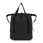 Milton rPET Heather Waterproof Tote Bag - Black Blank Back Milton rPET Heather Waterproof Tote Bag - Black Blank Back