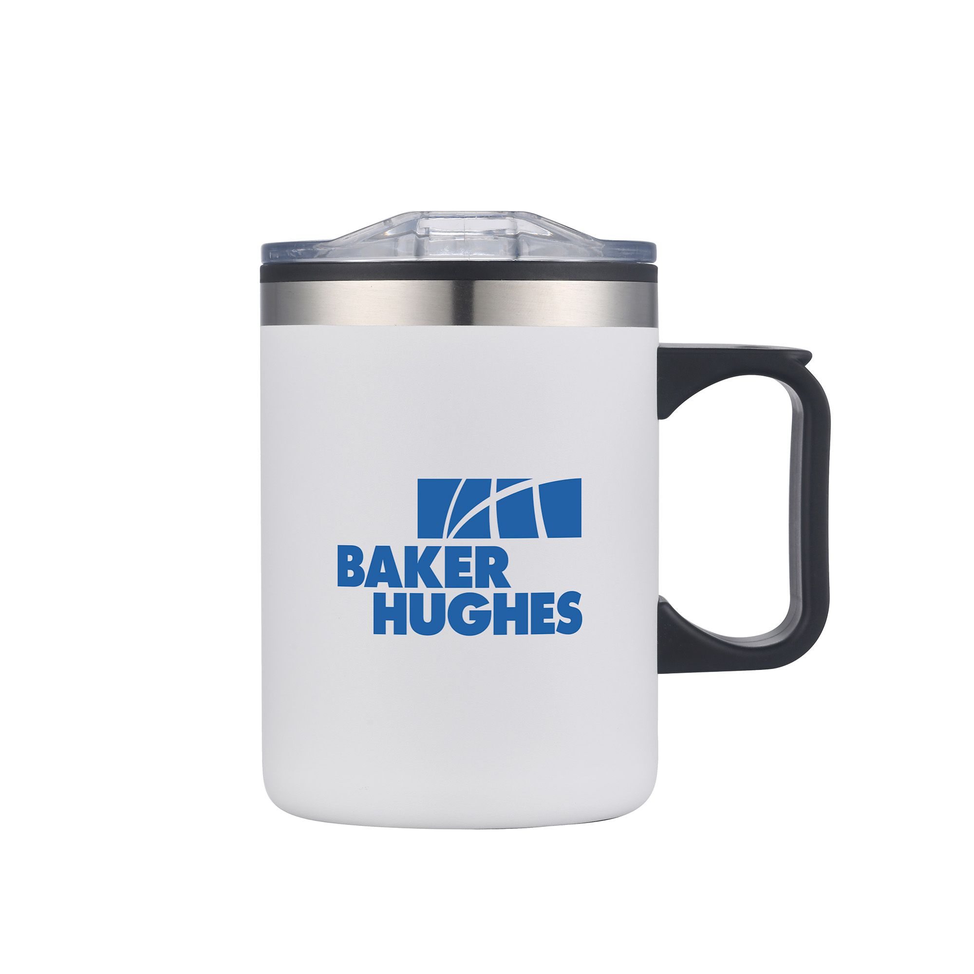 14 Oz. Double Wall Campfire Mug w/Clear Lid 1