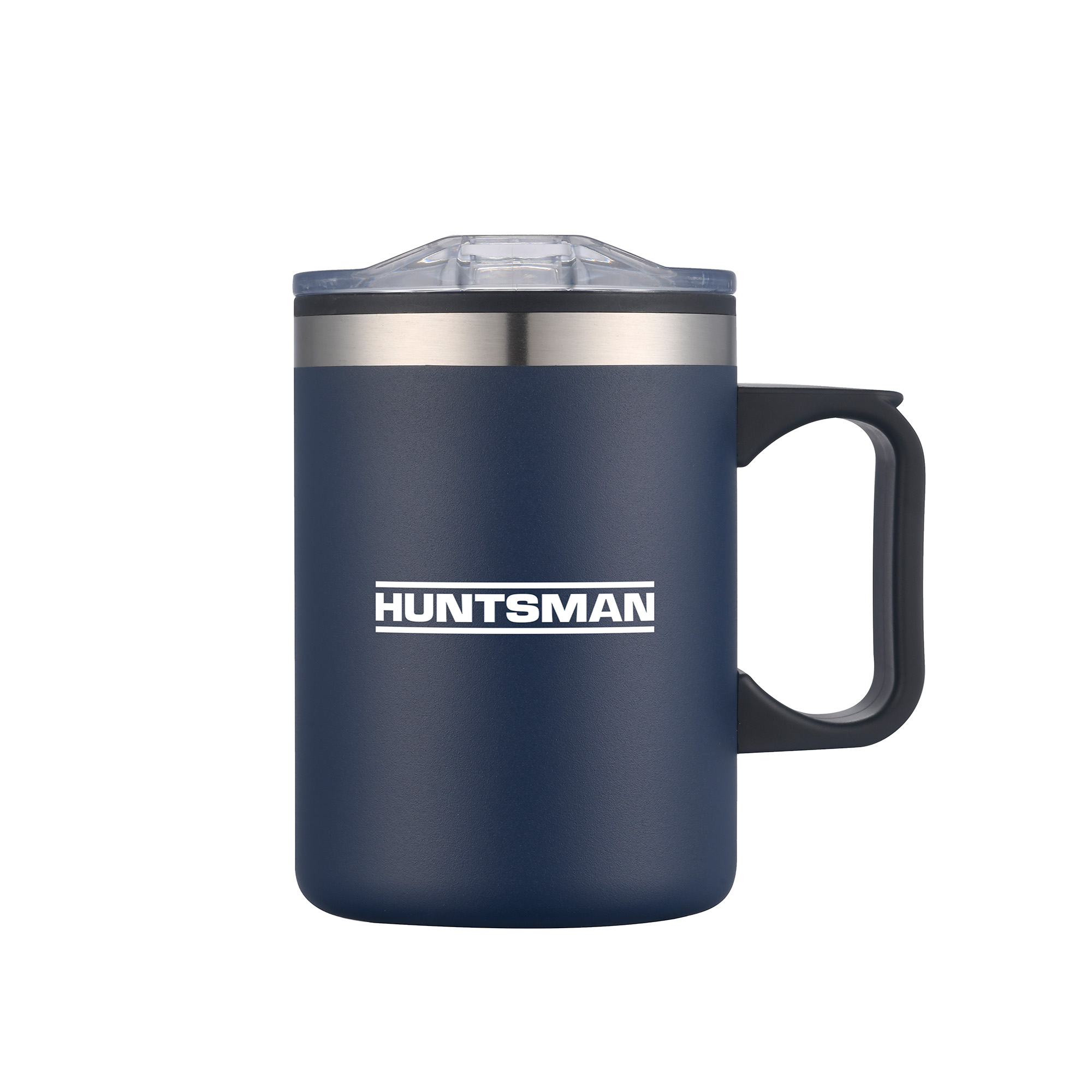 14 Oz. Double Wall Campfire Mug w/Clear Lid 1