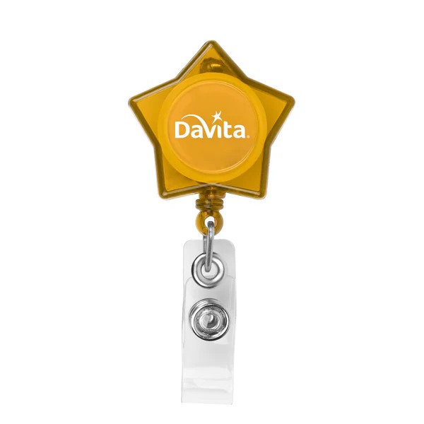 Star-Shaped Retractable Badge Holder 1