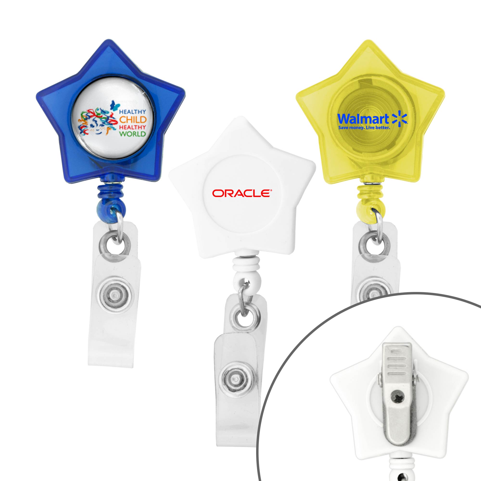 Star-Shaped Retractable Badge Holder 1