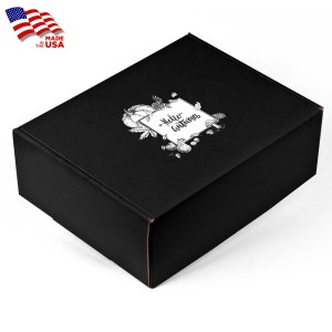 Screen Printed Black Corrugated Large Box For Mailers, Gifting & Kits 1 Screen Printed Black Corrugated Large Box For Mailers, Gifting & Kits 1