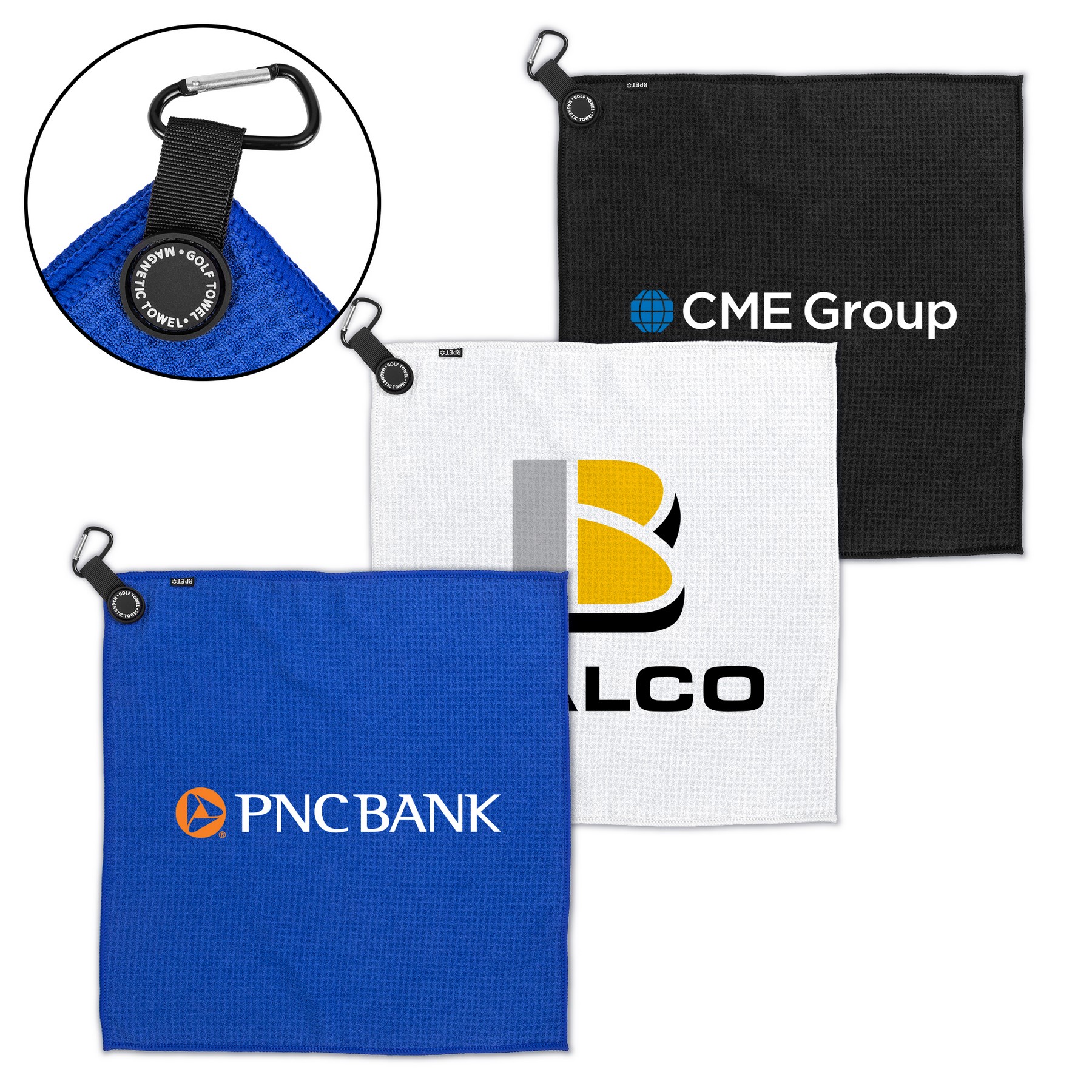 Magnetic rPET Golf Towel (Factory Direct) 10-12 Weeks 1