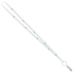 3/8" Recycled Screen Printed Lanyard (QuickShip) 18-24 Days - White 3/8" Recycled Screen Printed Lanyard (QuickShip) 18-24 Days - White