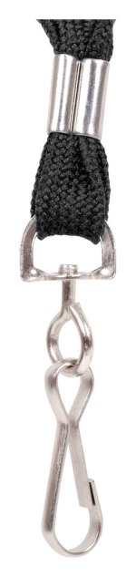 3/8" Blank Lanyard w/Breakaway - Black Clip 3/8" Blank Lanyard w/Breakaway - Black Clip