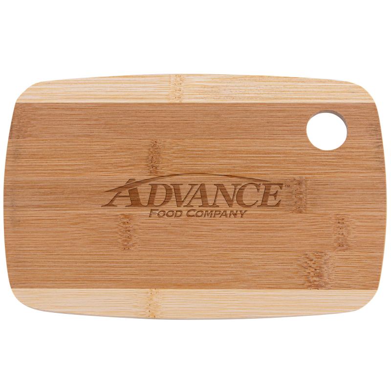 The Camden 9-Inch Two-Tone Bamboo Cutting Board 1 The Camden 9-Inch Two-Tone Bamboo Cutting Board 1