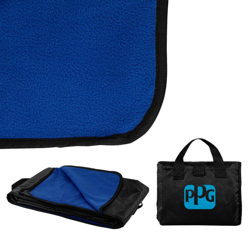 260g Polyester Fleece Picnic Blanket 50" X 60" 1 260g Polyester Fleece Picnic Blanket 50" X 60" 1