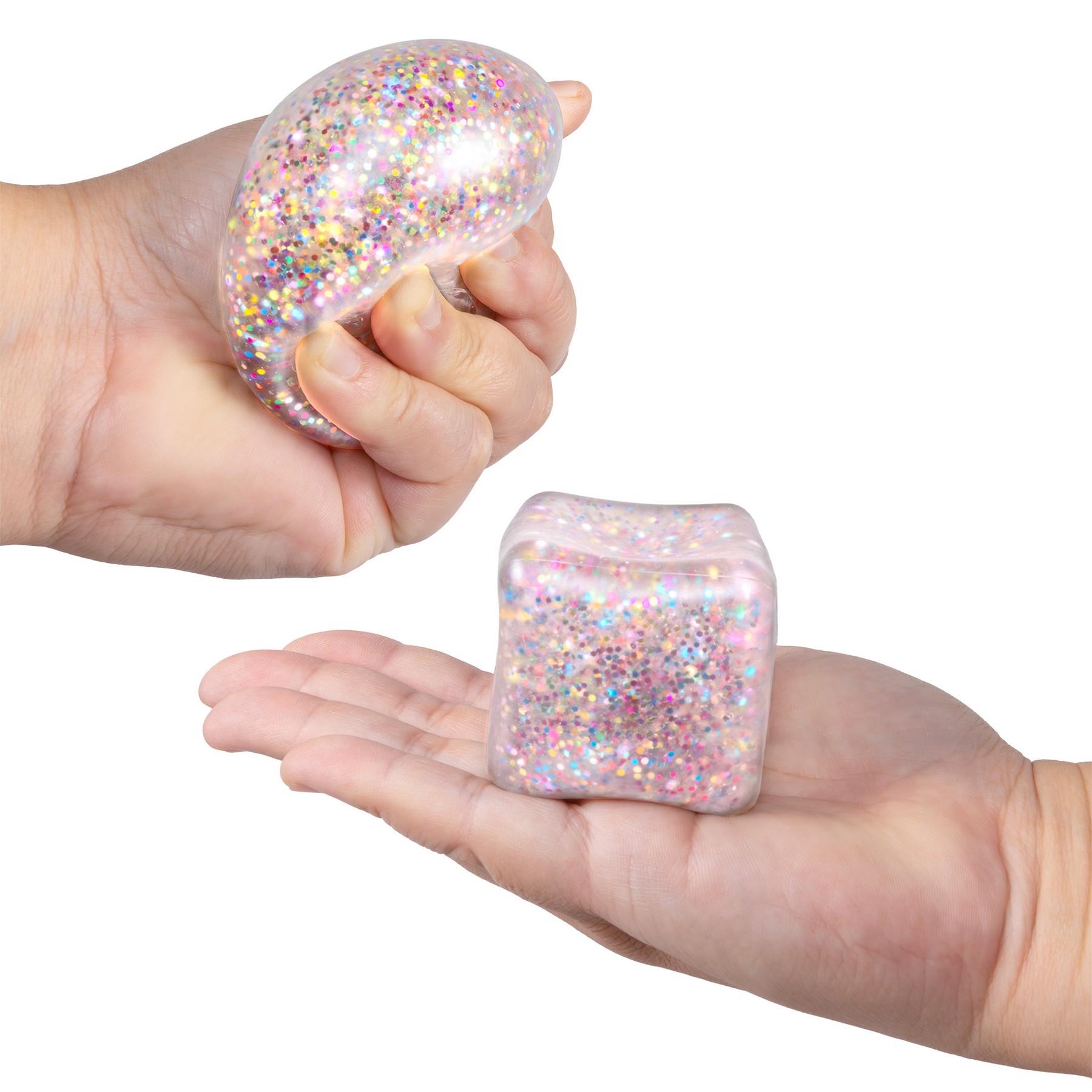 SqueeDoh Glitter Sensory Cube (Factory Direct) 10-12 Weeks 1