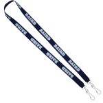 3/4" Econo Dual Attachment Lanyard (QuickShip) 18-24 Days - Navy Blue 3/4" Econo Dual Attachment Lanyard (QuickShip) 18-24 Days - Navy Blue
