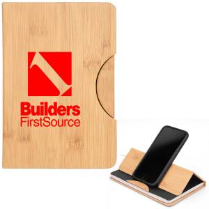 Maui Faux Bamboo Journal with Phone Holder 1 Maui Faux Bamboo Journal with Phone Holder 1