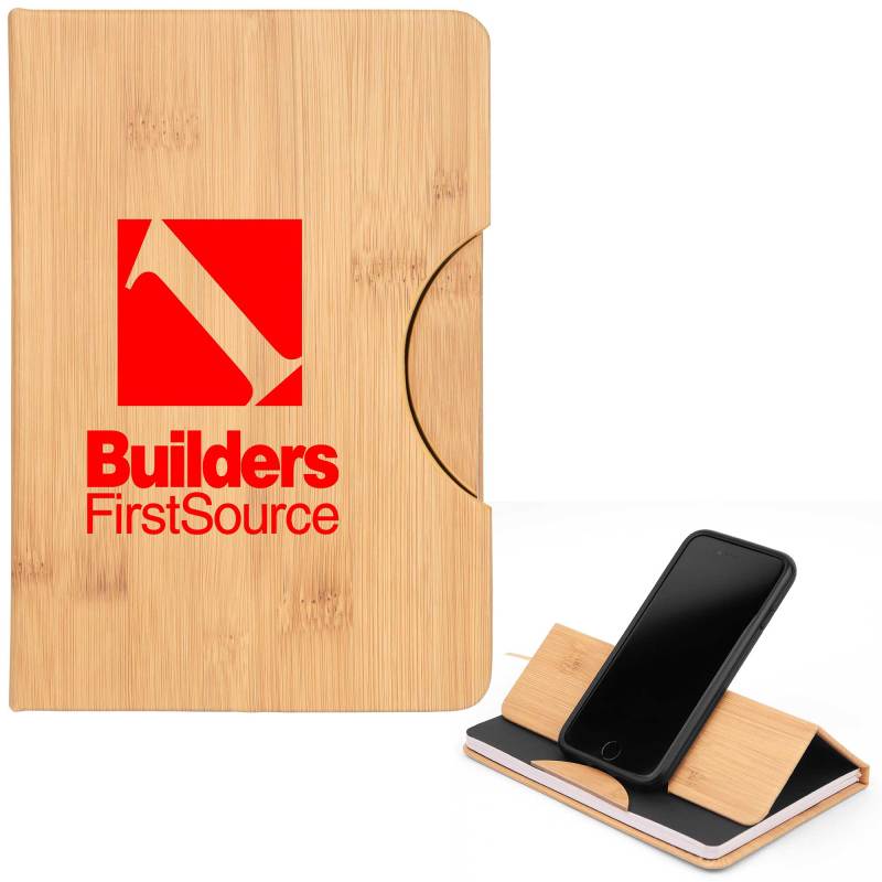 Maui Faux Bamboo Journal w/Phone Holder 1 Maui Faux Bamboo Journal w/Phone Holder 1
