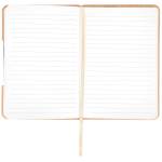 Maui Faux Bamboo Journal w/Phone Holder - Bamboo Brown Blank Open Maui Faux Bamboo Journal w/Phone Holder - Bamboo Brown Blank Open