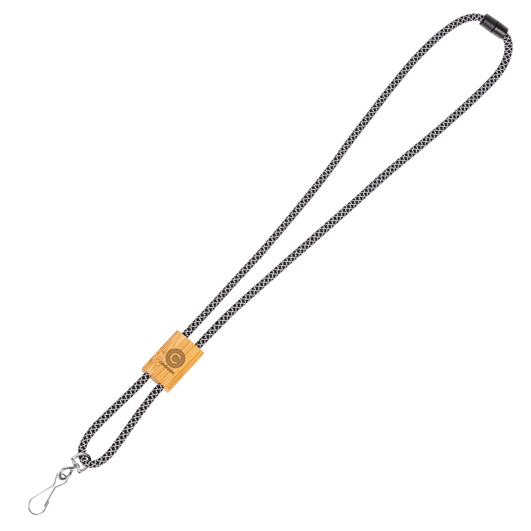 Braided Rope Lanyard with Bamboo Adjuster 1