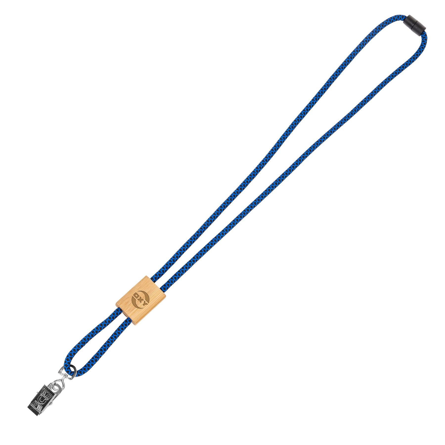 Braided Rope Lanyard with Bamboo Adjuster 1