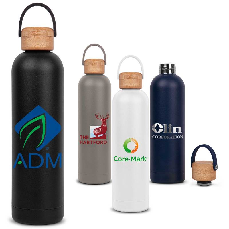25 Oz. Allegra Bottle w/Bamboo Lid 1 25 Oz. Allegra Bottle w/Bamboo Lid 1