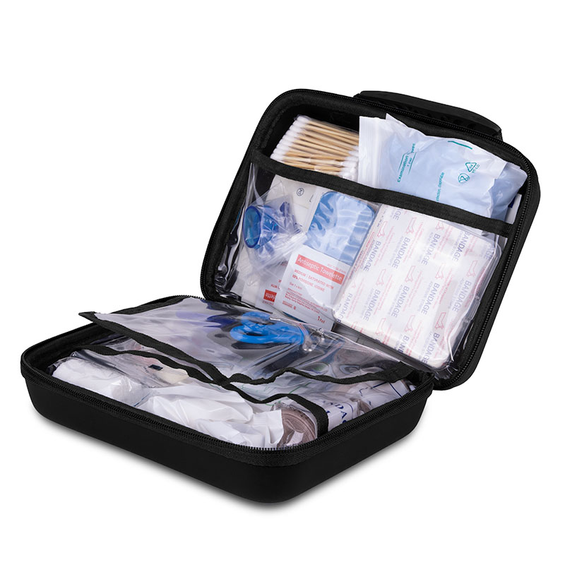 110 Piece First Aid Kit in Easy Carry EVA Zipper Case 1