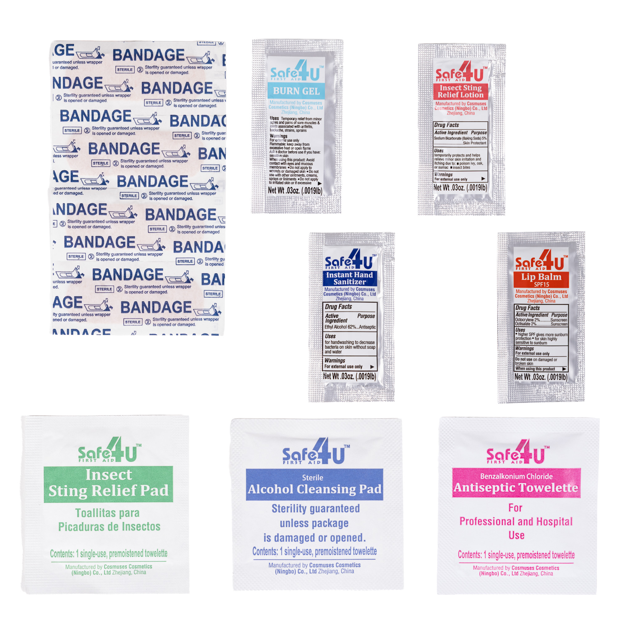 12pc Compact Hard Case First Aid Kit 1