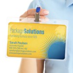 Xtra Large Clear PVC Badge Holder 7.5"W x 5"H 1 Xtra Large Clear PVC Badge Holder 7.5"W x 5"H 1