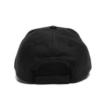 Poly Strapback Baseball Cap (QuickShip - 3-4 Weeks) - Black Blank Back Poly Strapback Baseball Cap (QuickShip - 3-4 Weeks) - Black Blank Back
