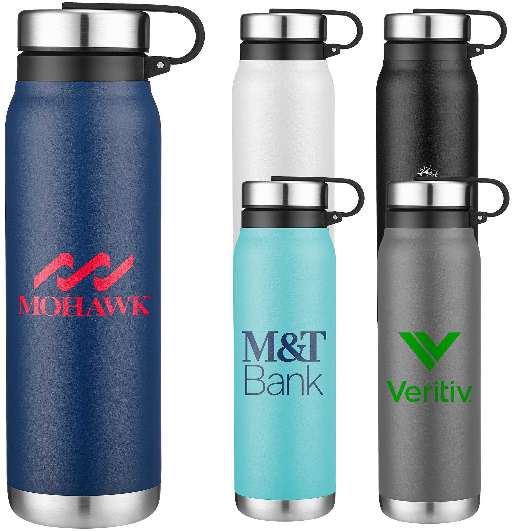 20oz. Stainless Steel Water Bottle with Carry Handle 1