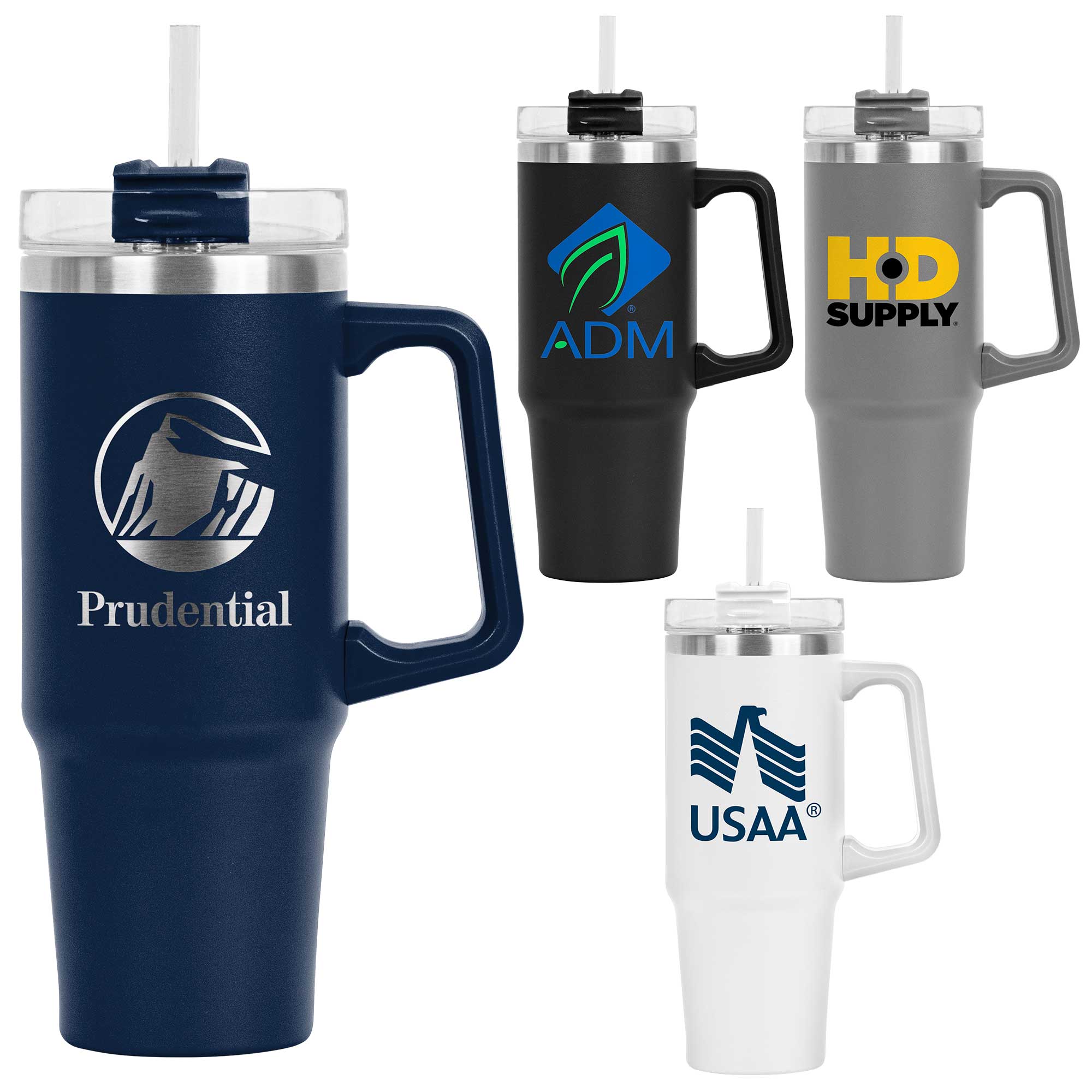 Little Hippo Mug & Straw Lid 30 oz. (Factory Direct - 8-9 Weeks Ocean) 1