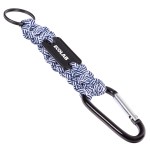 Carabiner Box Knot Braided Key Chain with Keyring and Metal Plate 10 Carabiner Box Knot Braided Key Chain with Keyring and Metal Plate 10