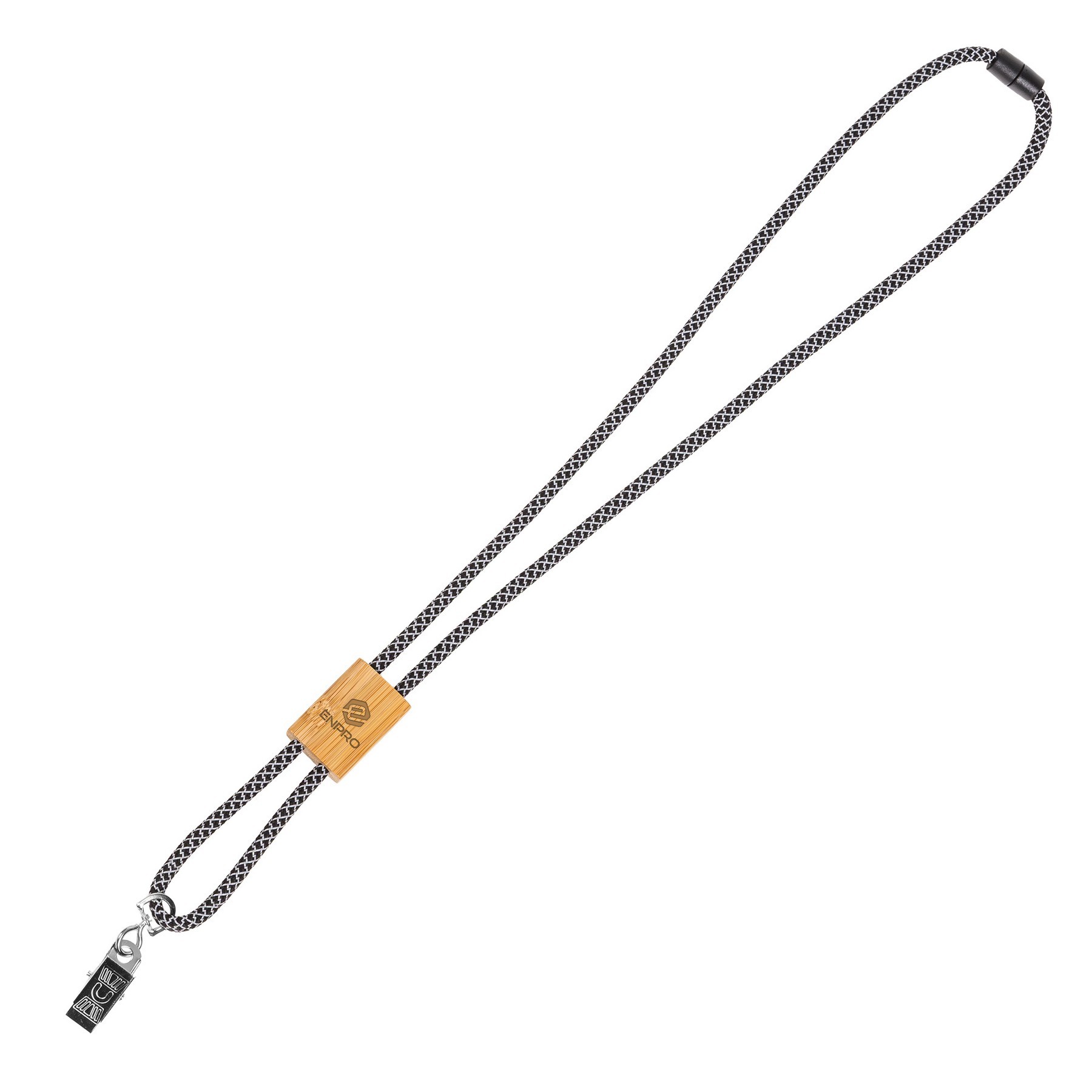 Braided Rope Lanyard with Bamboo Adjuster (Factory Direct) 10-12 Weeks 1