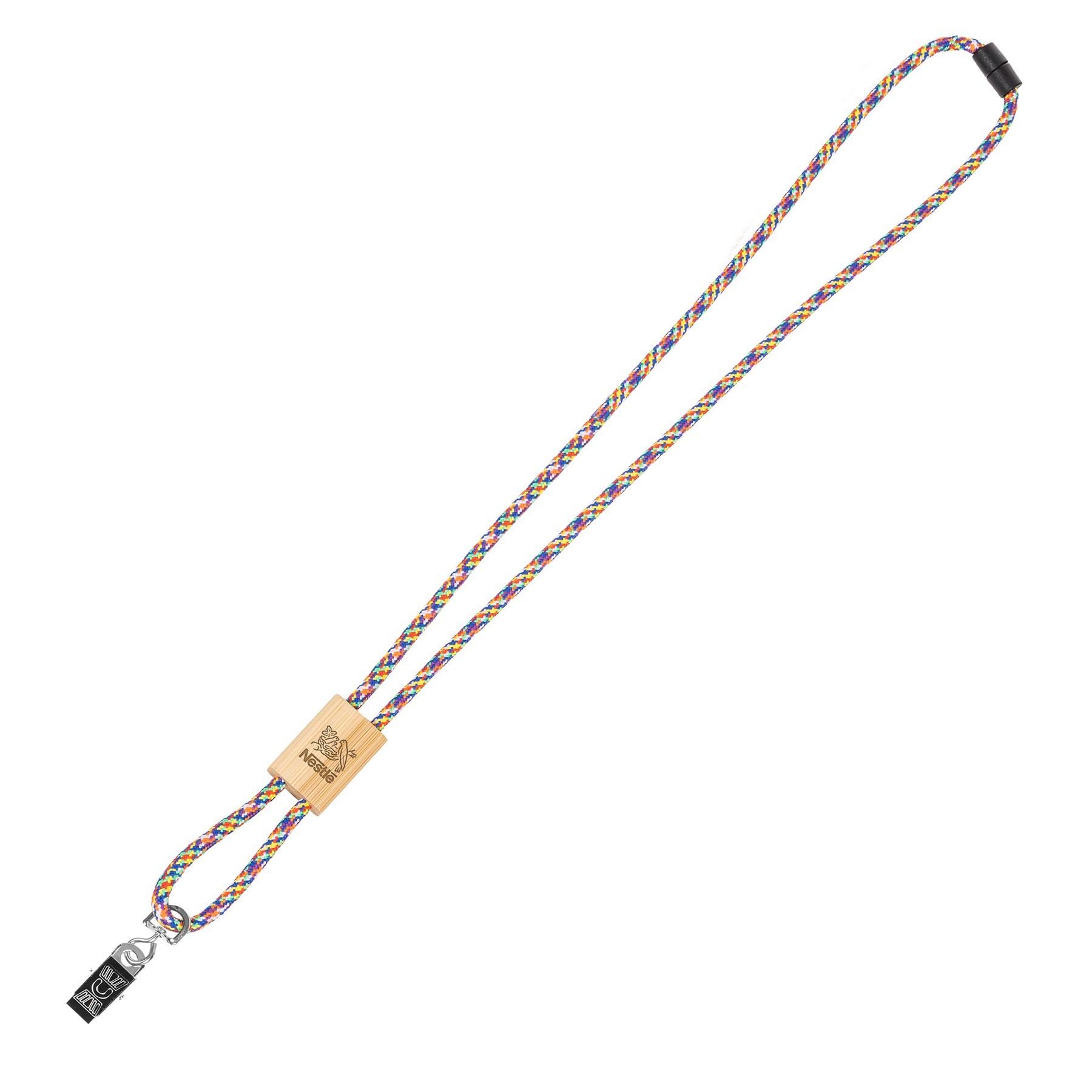 Braided Rope Lanyard with Bamboo Adjuster (Factory Direct) 10-12 Weeks 1