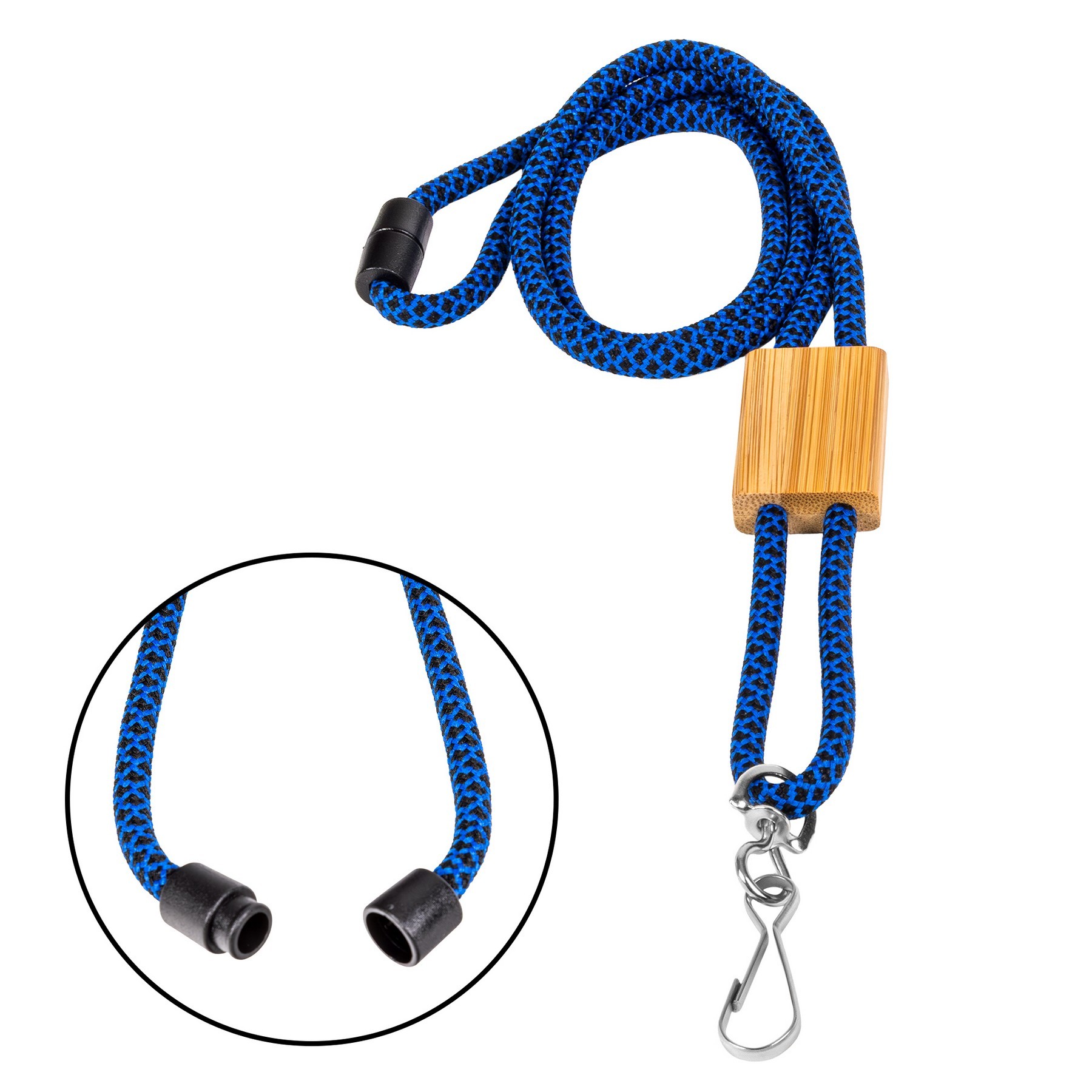 Braided Rope Lanyard with Bamboo Adjuster (Factory Direct) 10-12 Weeks 1
